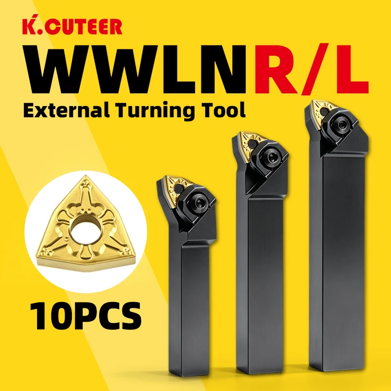 1pc External WWLNR2020K08 WWLNL3232P08 portautensili per tornitura a triangolo esterno WNMG08 inserti in metallo duro Set di utensili da taglio per