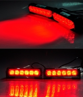 2Pcs/Set  High Bright Car Truck Motorcycle Ambulan Grille LED Strobe Light Bar Auto Flash White  Red Blue Yellow  Light 12V 24V