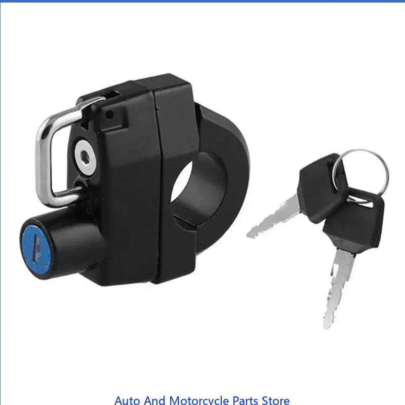 

P9FD Metal Helmet Lock Motorcycle Helmet Lock Anti-Theft Helmet Security with 2 Keys