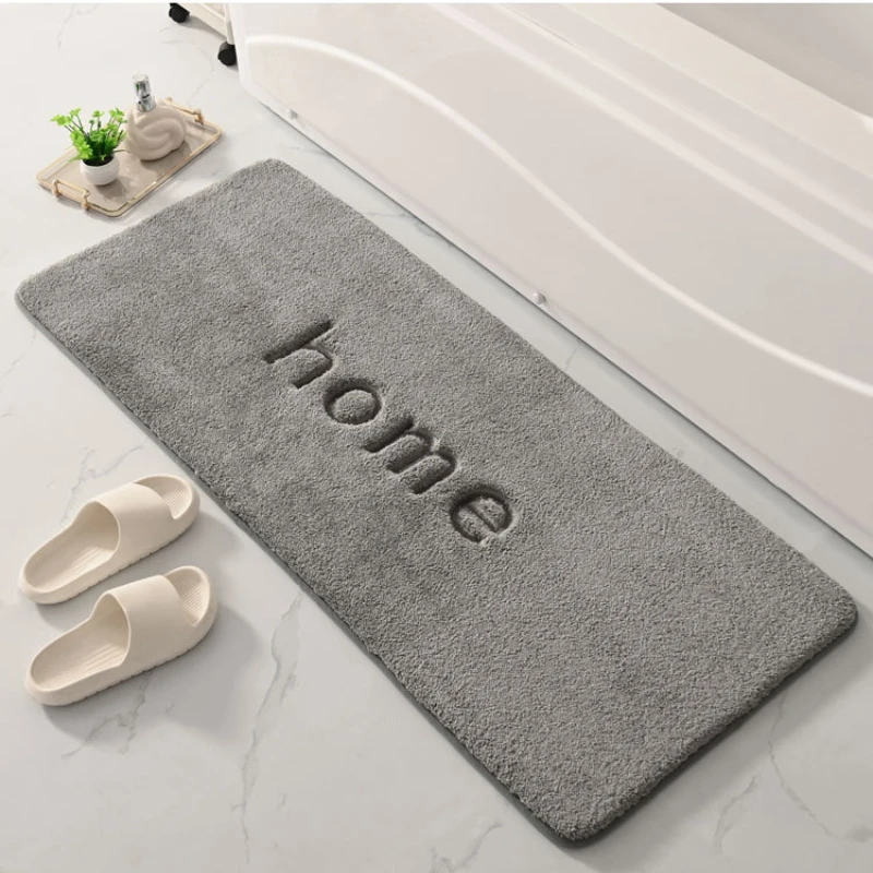 50x120CM Embroidered Home Bath Mats Thickened Memory Foam Slow Rebound Foot Mat Water Absorbent and Non-slip Rug