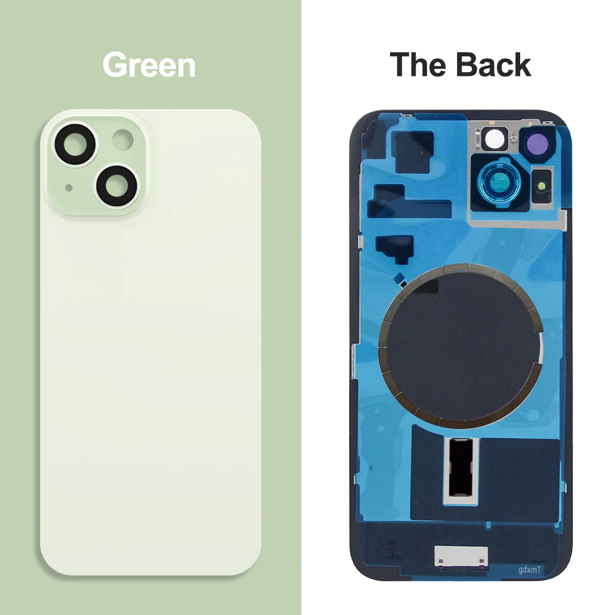 For iPhone 15 Battery Back Cover Rear Door Housing Case with Camera Lens Replacement Compatible with For iPhone 15 Plus image 5
