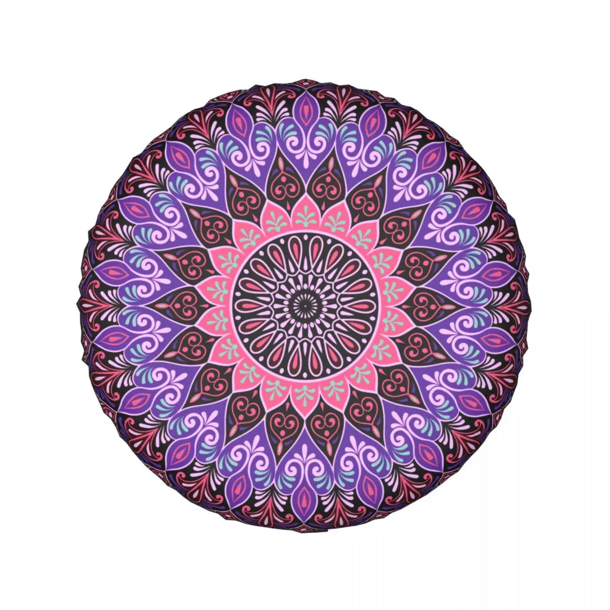 Custom Bohemian Style Mandala Floral Spare Tire Cover for 4WD 4x4 Trailer Car Wheel Protectors  14\