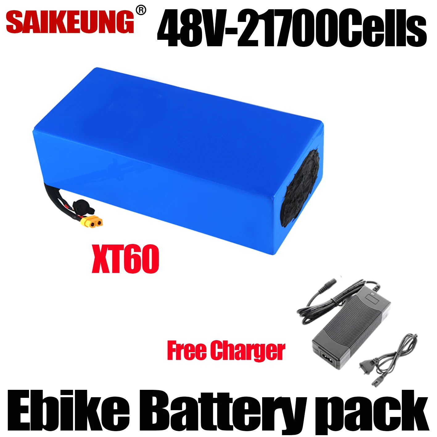 48v 50ah 60ah Ebike Electric Bike Motorcycle Accu Akku 20 25 30ah 35 40Ah 300w-3000w 21700 Lithium Battery Pack with BMS Charger