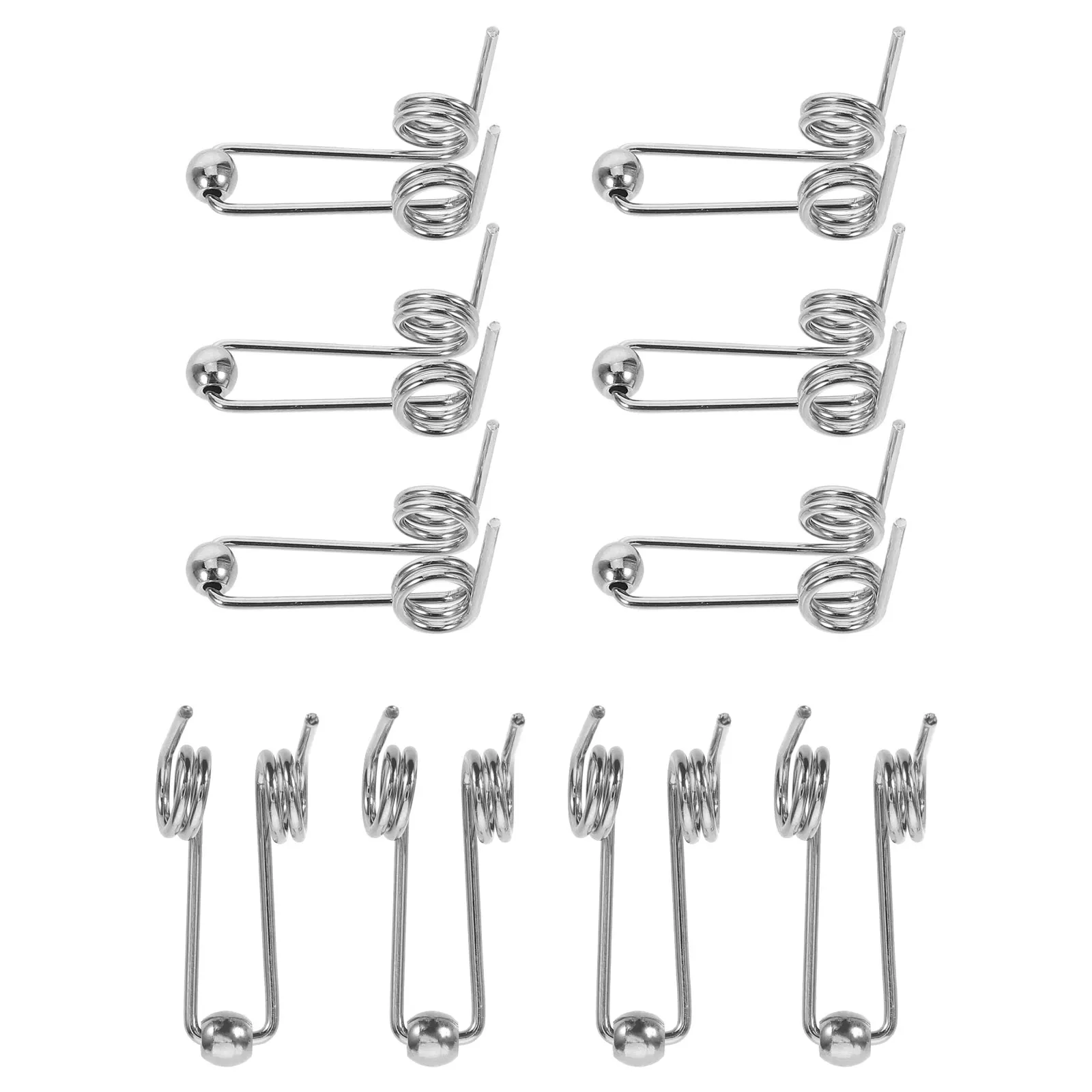 

10 Pcs Curling Rod Spring Iron Perm Stick Replacement Metal Tool Parts Double for