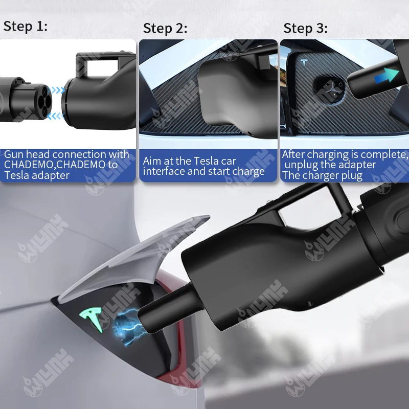 Olink Wholesale NACS Caricabatterie CHAdeMO a Tesla Adattatori NACS CHAdeMO per Tesla Model 3
