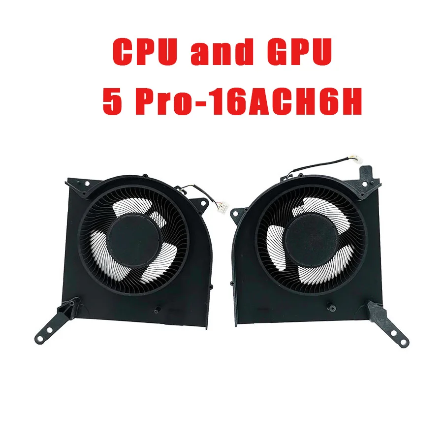 Laptop CPU and GPU Cooling Fan For Lenovo For Legion 5 Pro-16ACH6H 82JQ DC 10V 0.8A DFSAL12E064860 New