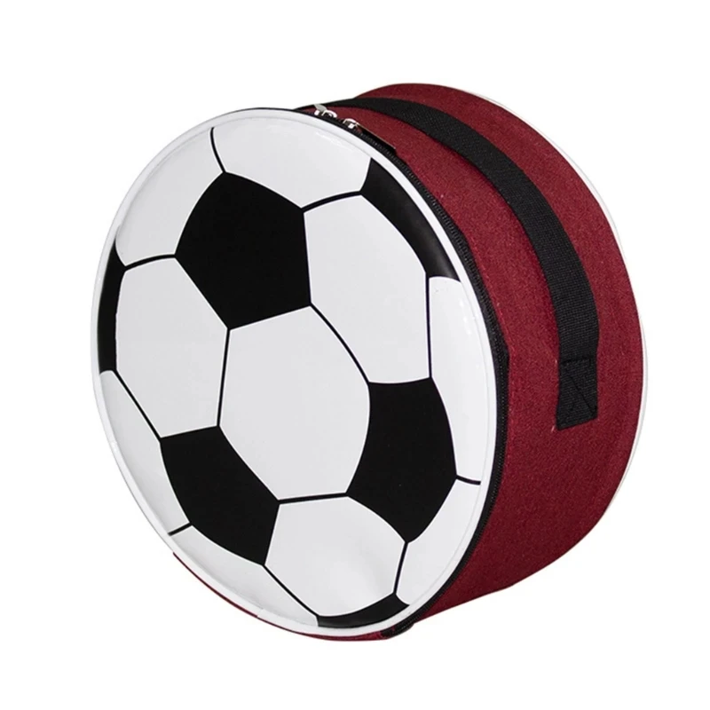 Kreative und lustige isolierte Fußball-Lunch-Tasche für Fußballfans, Männer und Frauen, kühle Lunch-Tasche, Lunchbox, Tragetasche für Schulmädchen – Detail 16