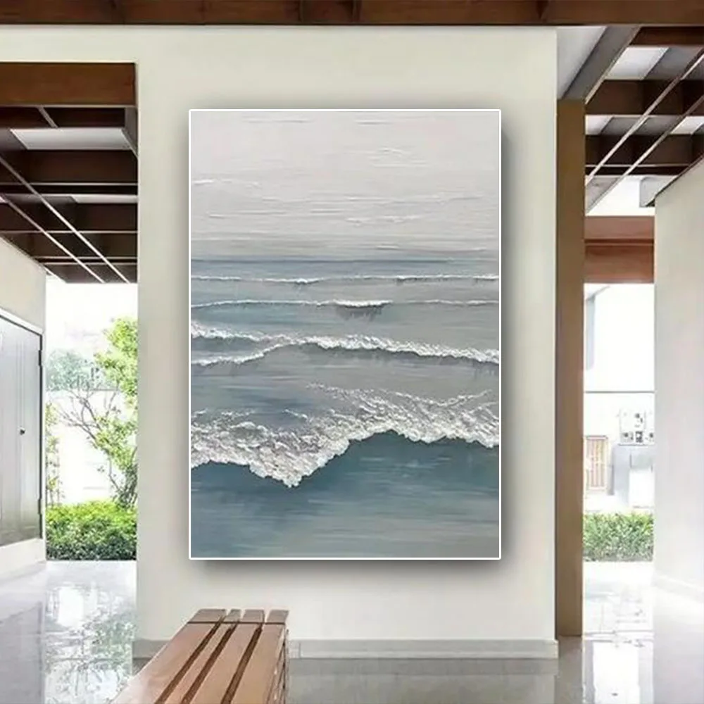 

Modern Abstract Knife Paintings Home Decor Wall Art Trim Sunrise Landscape Oil Painting Handmade Canvas Picture For Living Room