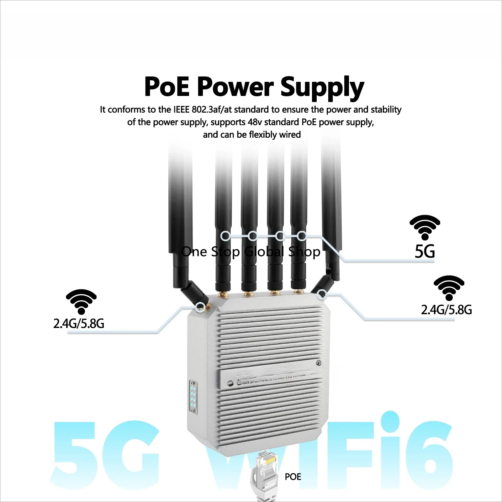 3000Mbps 2.5G Port Wifi 5g Lte Wireless Router 5g Sim Card NSA/SA Enrutador 360 Wifi Coverage Outdoor 5g Router