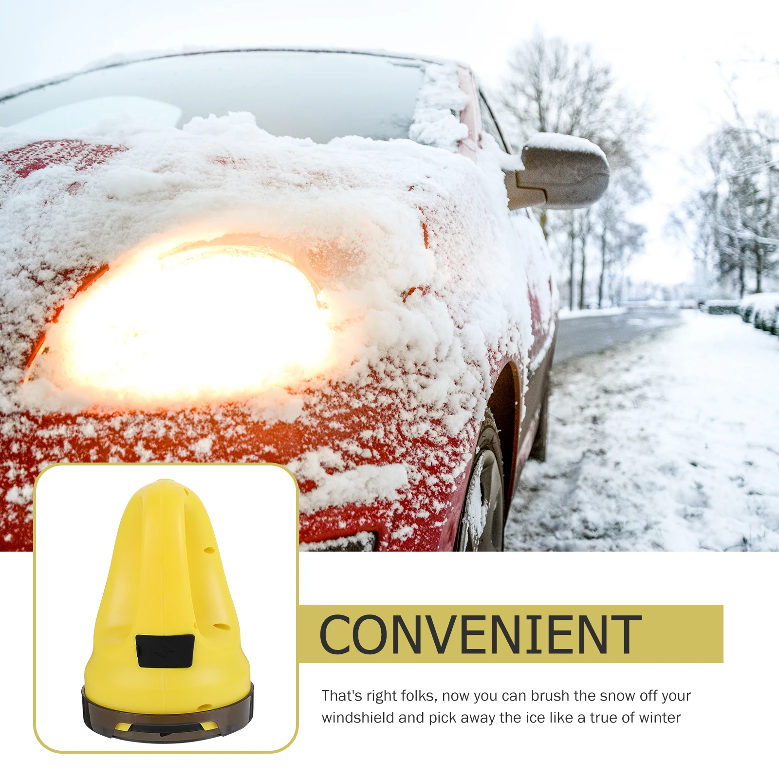 

1 set 1 Set Electric Snow Removal Tool Compact Design For Car Window Frost Ice Scraper Usb Charging Winter Safety Equipment