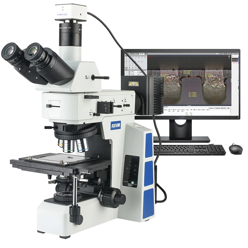 153X-1530X light and dark field metallurgical microscope 6.3 million pixels, support photographing, measurement