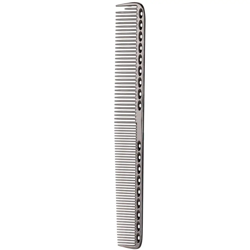 New Double-sided Metal Hairdressing Comb Aluminum Barbers Styling Comb Beauty Salon Tool Gold Hair Cutting Comb Women