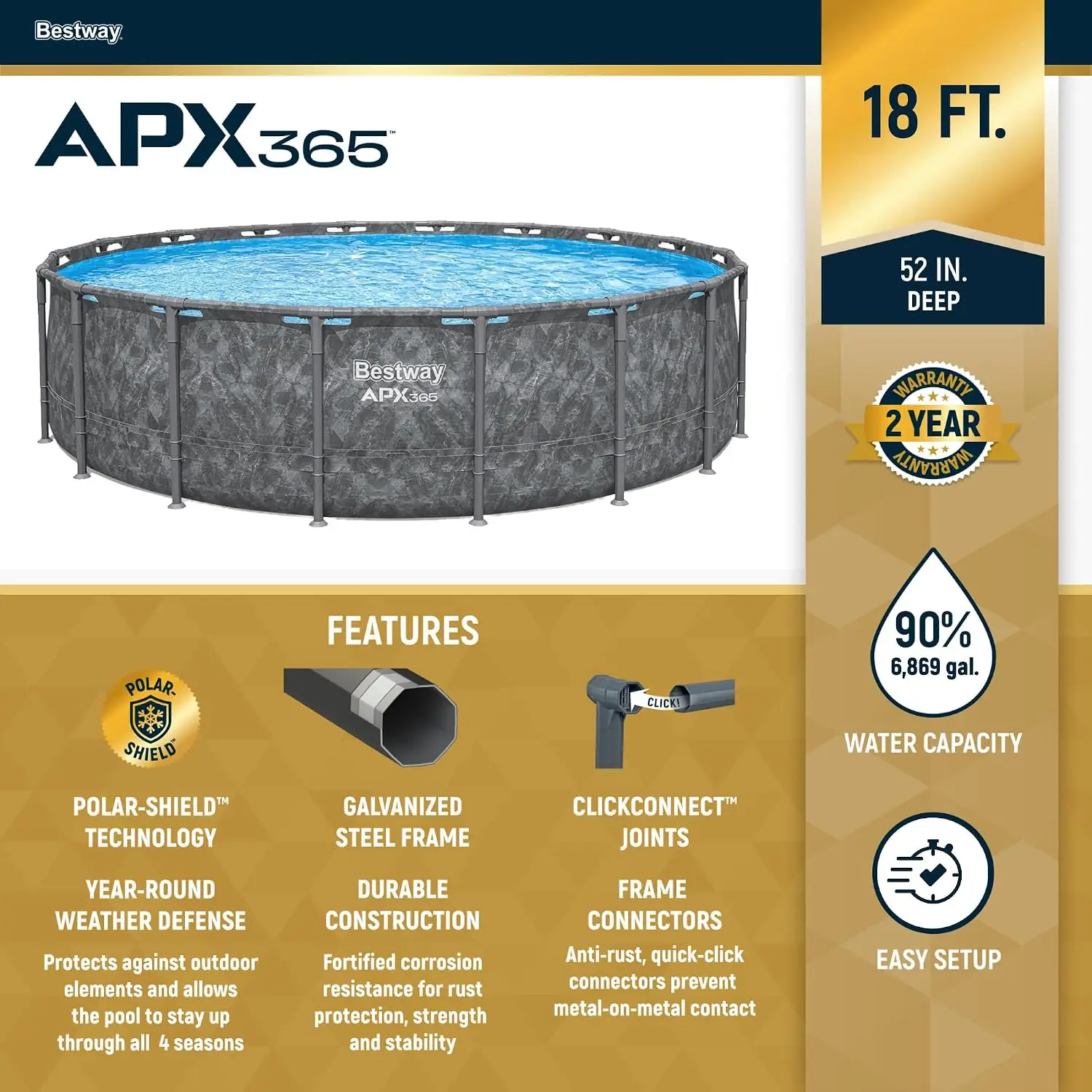 APX 365 18' x 52