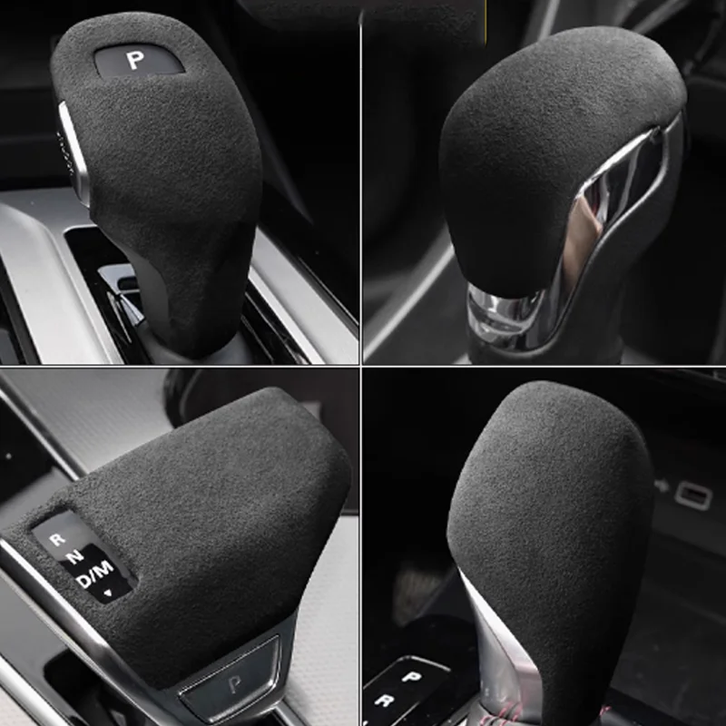 

For MG7 MGZS HS MG6 MG5 ZS MG3 2022 2023 2024 Suede Car Gear Shift Knob Cover Protective Shell Sticker Spare Parts Accessories