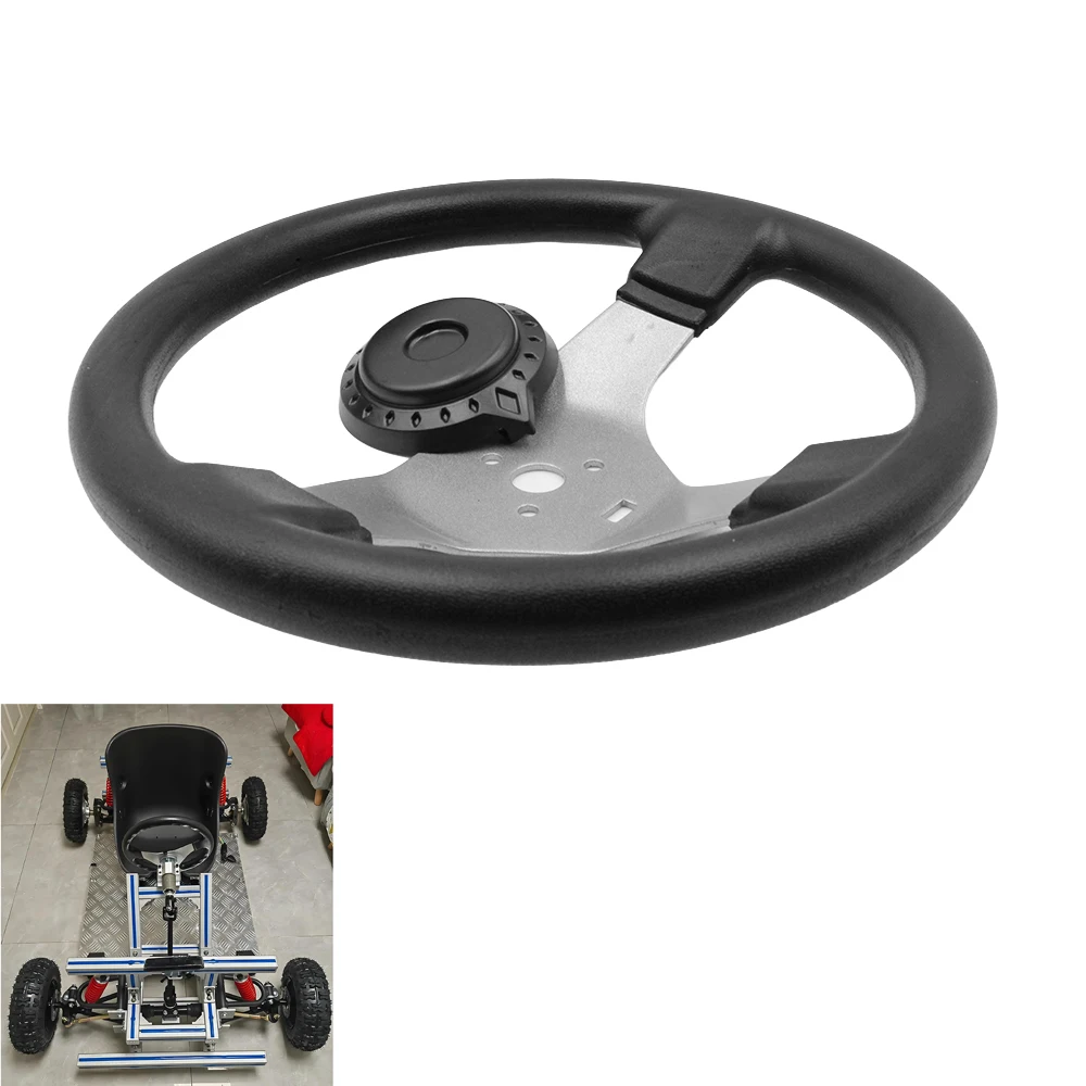 

Рулевое колесо для картинга 300 мм с крышкой в сборе подходит для DIY Китай Go Kart Dirt Bike Go Kart ATV UTV Запчасти для велосипеда