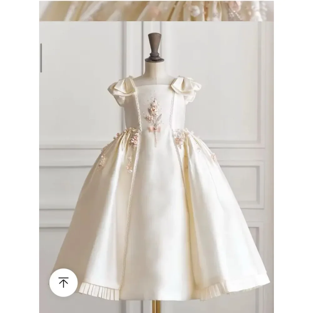 Customized Cute Baby Flower Girl Dresses Children Birthday Party Ball Gown платье для девочки 2025