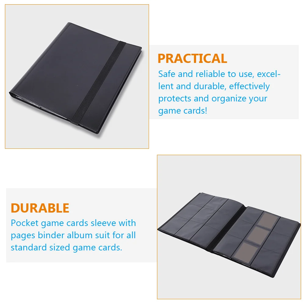 ألبوم البطاقات لبطاقات الألعاب حامل بطاقة الألعاب قابلة لإعادة الاستخدام Pp تخزين مقاوم للماء لتجارة مجموعة بطاقات البيسبول وكرة القدم الرياضية