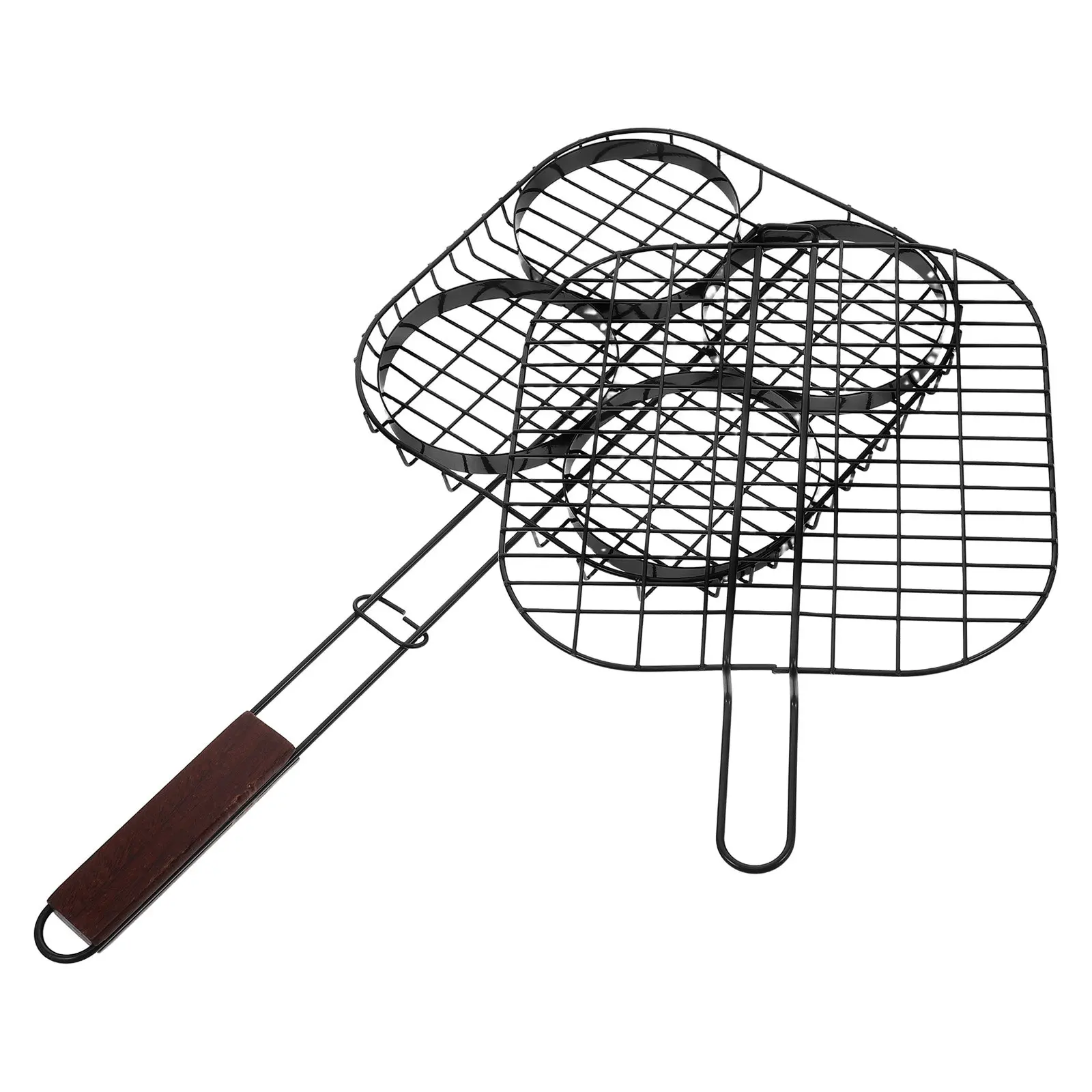 

Nonstick Grilling Tray BBQ Grill Basket for Fish Steak Burgers Vegetables Outdoor Picnic Camping Barbecue Tools Kitchen