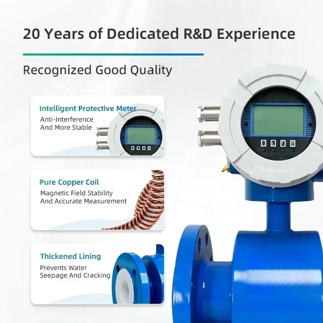 Electromagnetic flowmeter flow transmitter