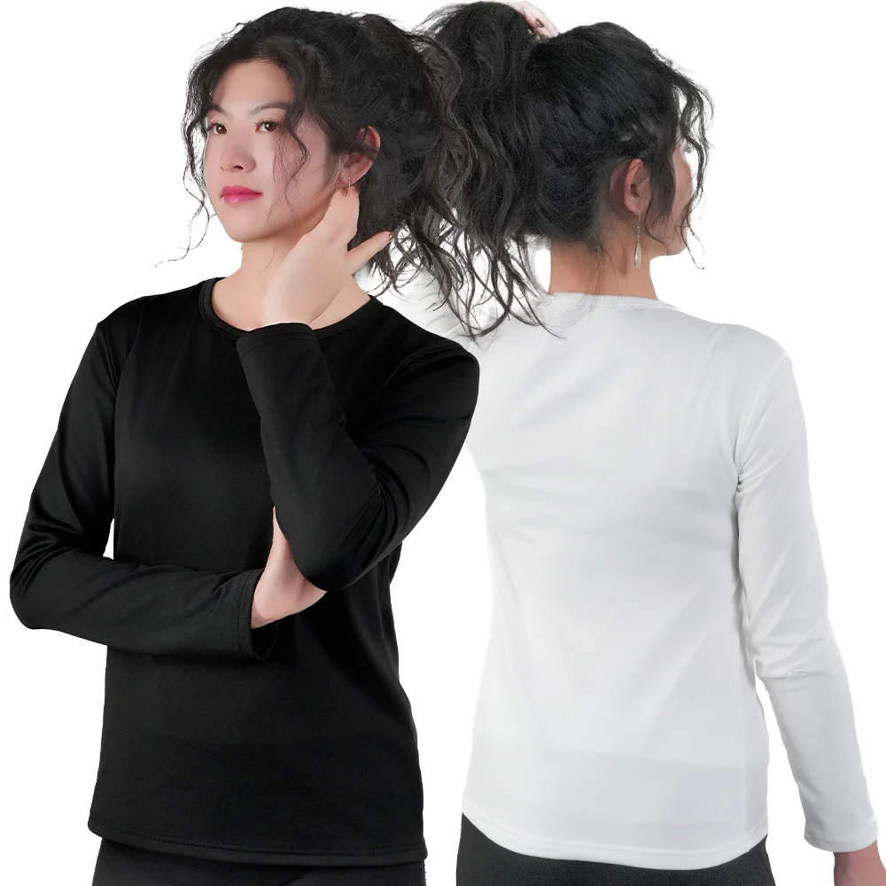 3PCS Women's Thermals Top Long Sleeve T-Shirts Cold Weather Base Layer Undershirts Women Compression Thermal Underwear Clothing