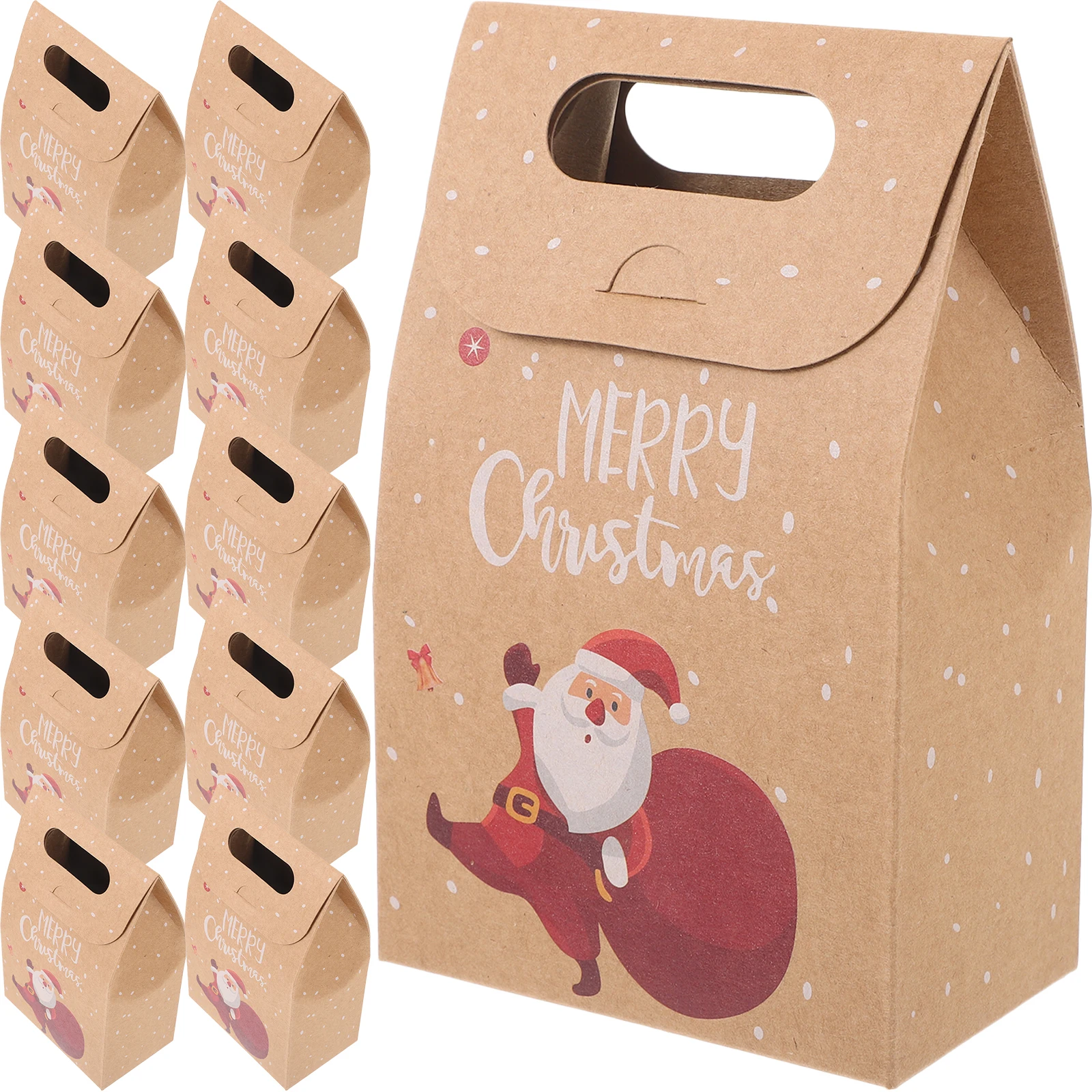 

24 Pcs Boxes Brown Christmas Paper Bag Gift Bag C Packing Xmas C y Bags Christmas Gift Storage