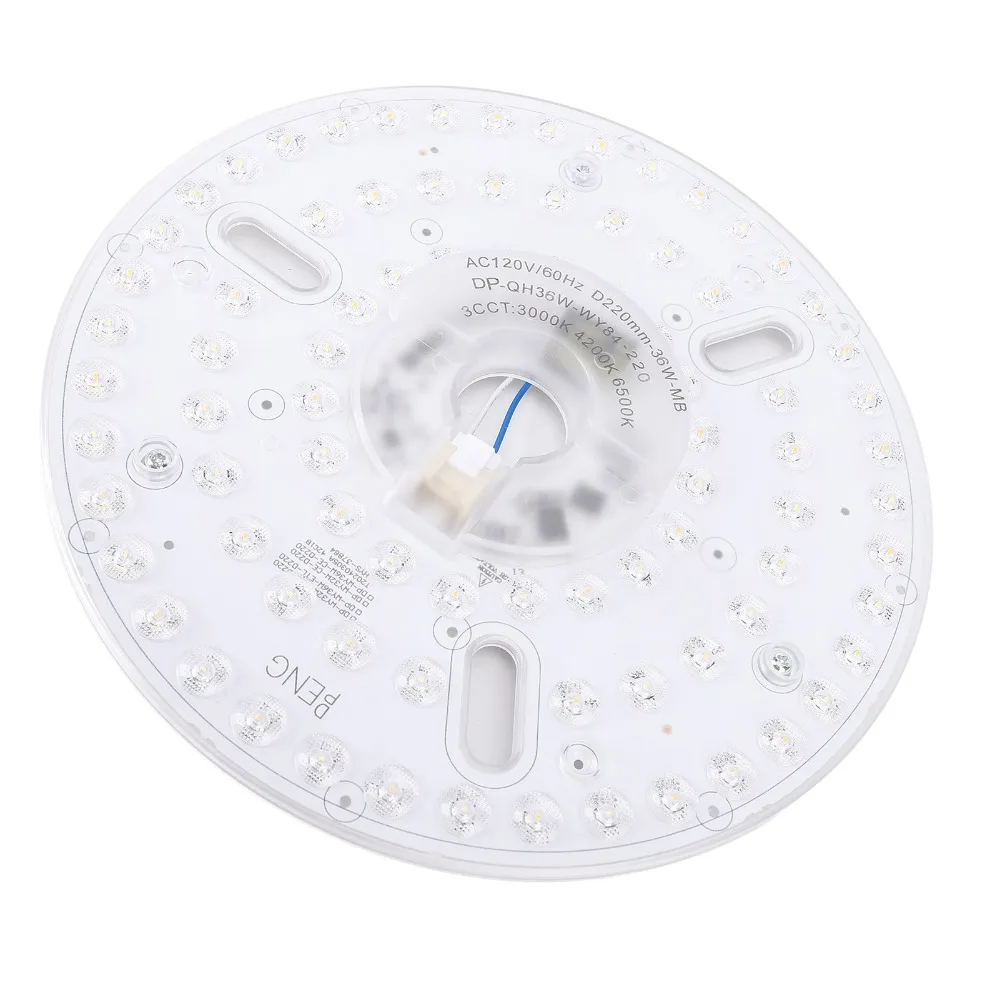 8.66 Inch Ceiling Fan LED Light Replacement 36W 120V Round LED Light Engine Dimmable Ceiling Fan Light Panel For Living Rooms
