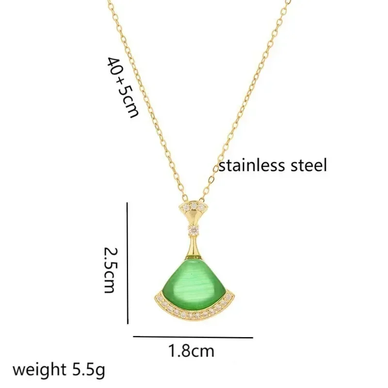 1012025Новинка. Самый продаваемый ожерелье с кошачьим глазом, инкрустированное бриллиантами и высококачественным женским шармом.