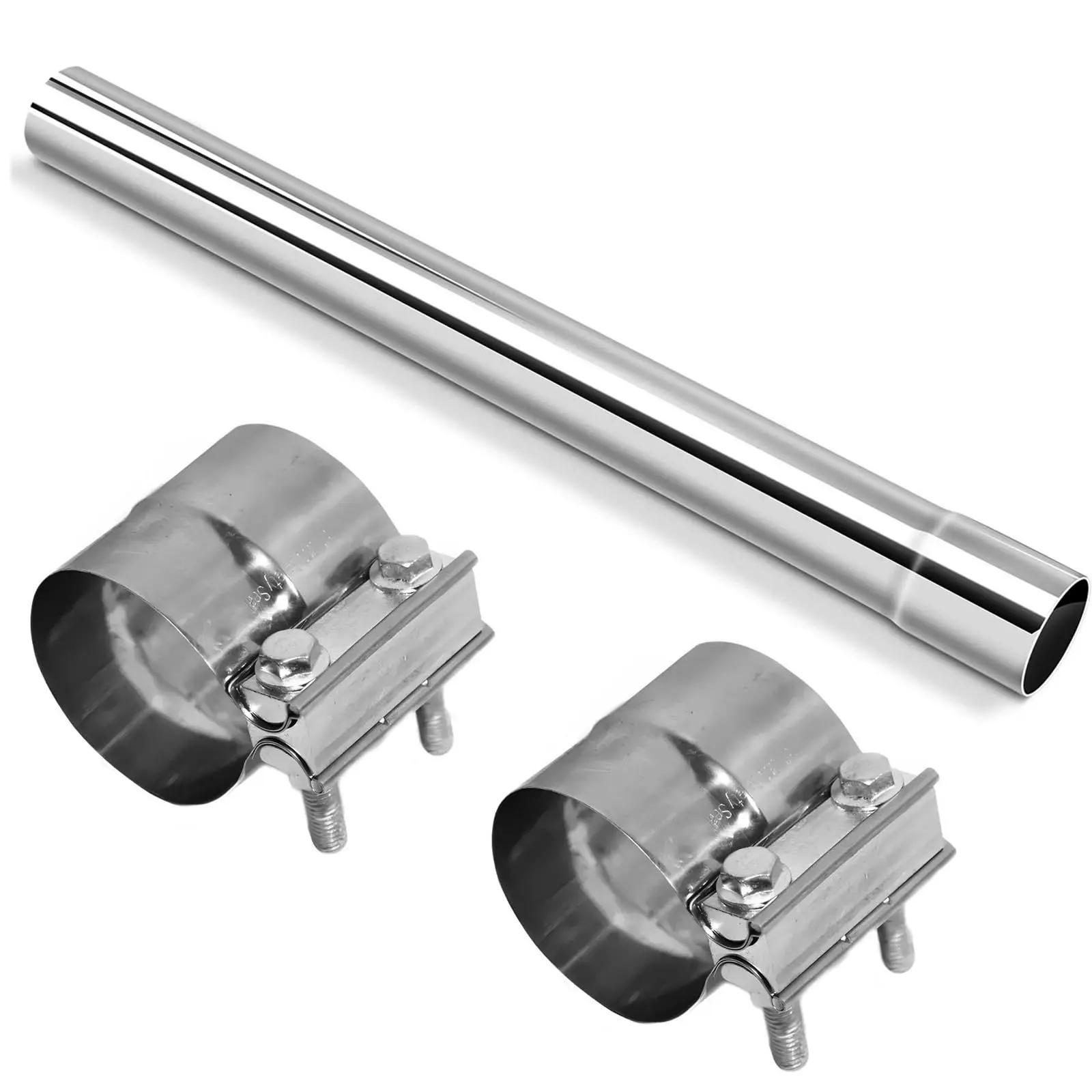 3 Inch OD ID Stainless Exhaust Straight Tube 18 Inches Length Auto Tail Connection Pipe