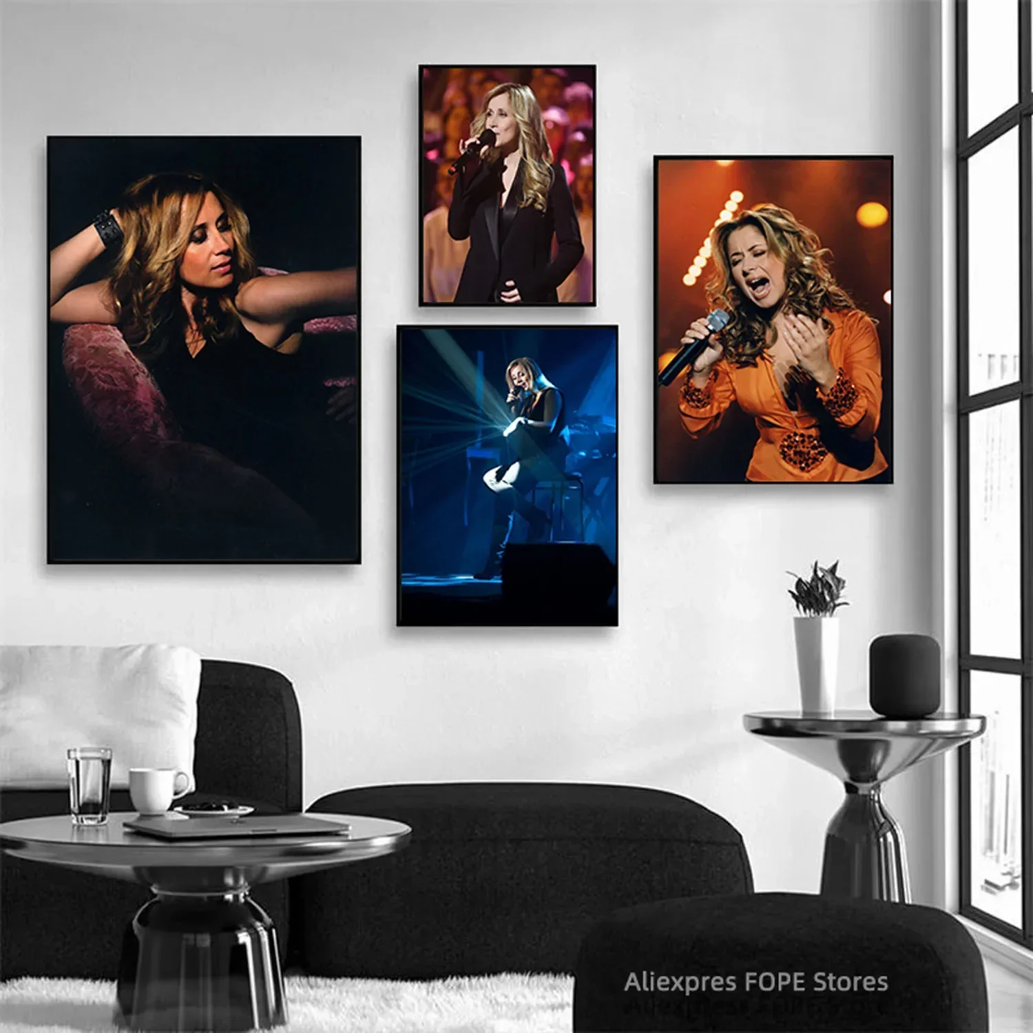 ملصقات ومطبوعات قماشية للديكور المنزلي ، فن جداري ، لوحات ، مغني ، مغني ، موسيقى ، نجمة ، مشاهير ، لارا