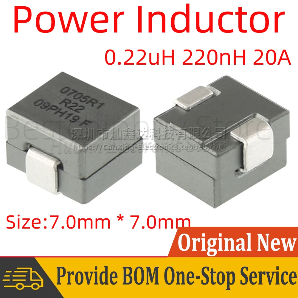 5pcs FP0705R1-R22-R SMD SMT Moulded Power Inductor High Frequency Surface Mount Inductance 0.22uH 220nH 20A High Current Filter