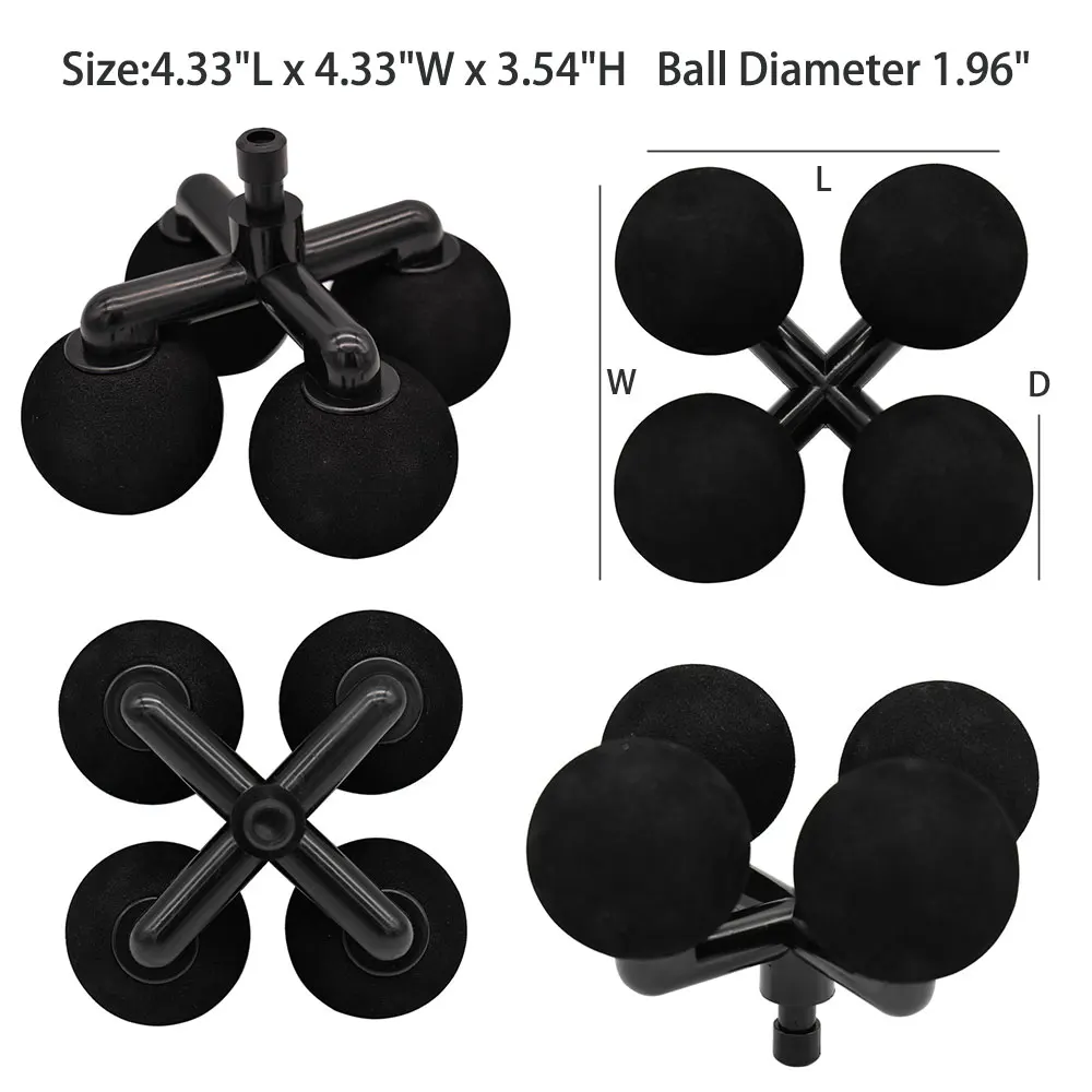 Fascia Gun Creative Massage Head with 4ball, Plastic Accessories MassageHead, Muscle Massager Head, Deep Tissue Massager Replace