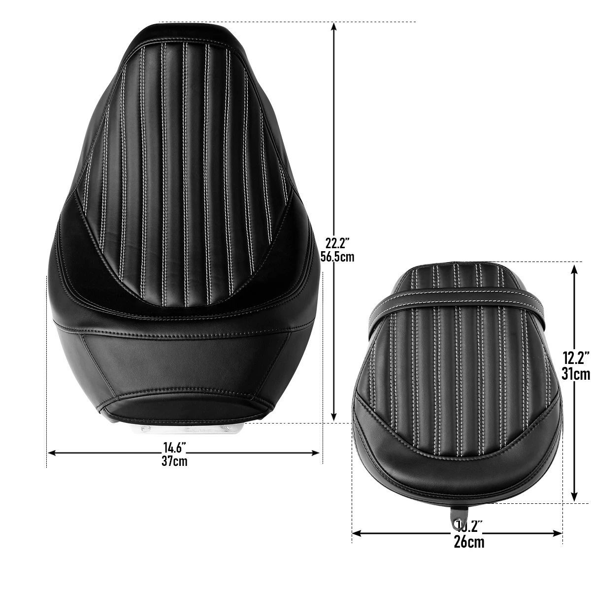 Motorcycle Two-Up Seat For Harley Touring Road King Special CVO Street Electra Glide Limited 2009-2020 2018 Driver Passenger