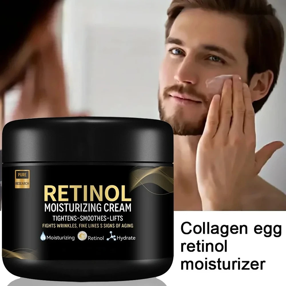 

Men's Retinol Face Moisturizer Moisturizing Retinol Cream Anti-Wrinkle Aging Moisturizing Shrink Pores Whitening Smooth Retinol