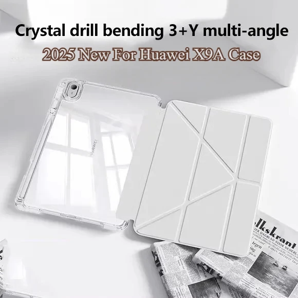 Pop 2025 New HD Acrylic Case For Huawei Honor Pad X9A 11.5inch X8A 2024 V9 X9 Pro Transparent Shockproof Funda With Pen Holder C
