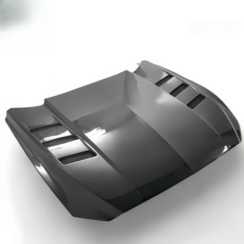 Real Carbon Fiber Modified Hood AC Engine Hood Car Cover Accessories Fit 2015+ Mustang