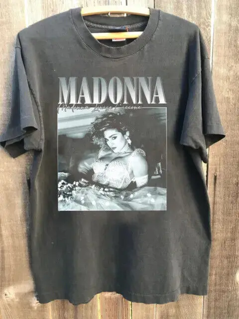 Madonna Graphic Tour 2024 Black Color Shirt Unisex Cotton Men Women