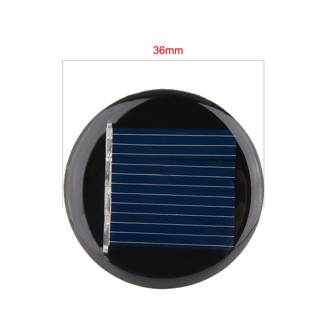 5Pcs 2V 40mA Poly Solar Panel 36mm Diameter Mini Round Solar Cell Panel Module DIY for Light Toys Charger