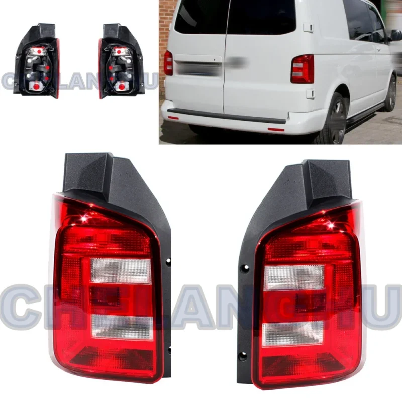 

Car accessories For VW T6 2016 2017 2018 2019 double door Pair Left+Right Tail Light Rear Lamp No Bulbs 7E0945095T 7E0945096T