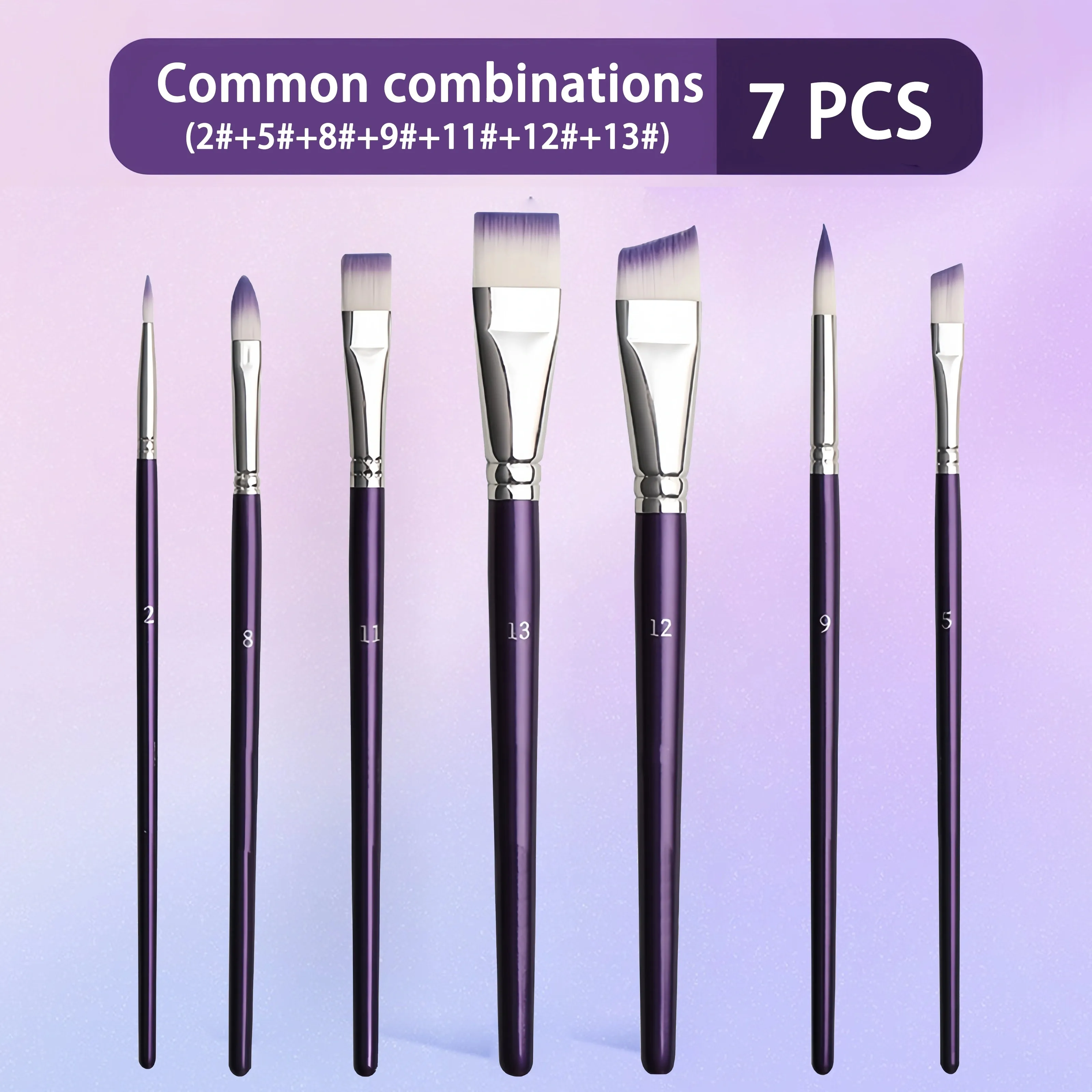 Professional Painting Brush Set Multi‑Size Nylon Brushes for Art Painting Facial Body Art & Artistic Makeup Design gallery 5