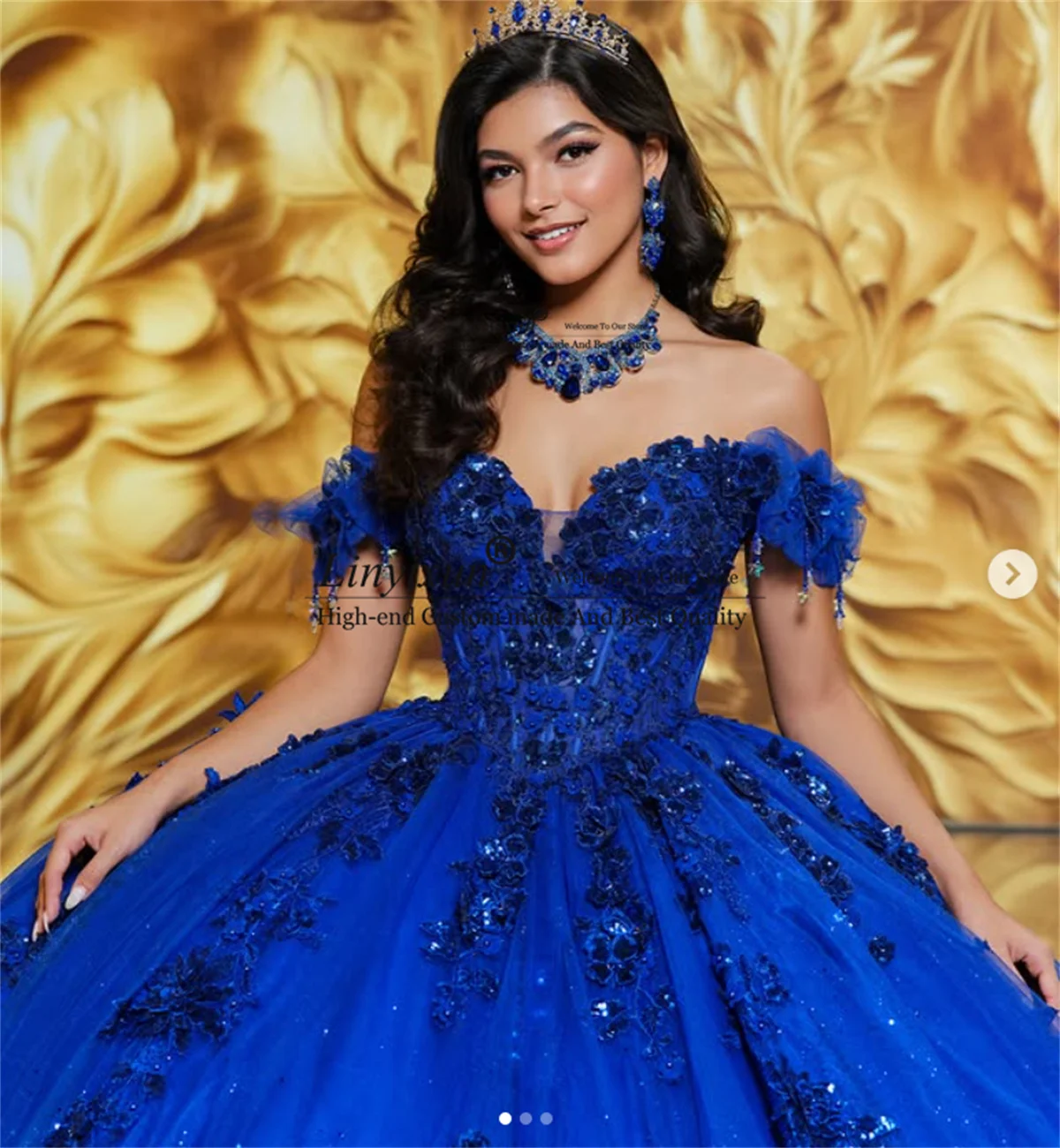 Vestido De fiesta mexicano 3D Floar, Vestidos De quinceañera con apliques De encaje personalizado con hombros descubiertos, princesa dulce 16, Vestidos De 15 Anos