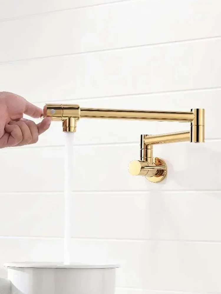 

Wall Mounted Rose Gold Pot Filler Faucet tap