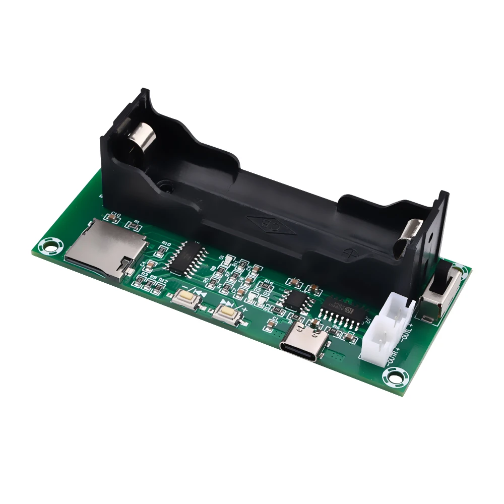 PAM8403 Amplifier Board 2*5W 2.0 Channel Stereo Class D Audio Amplifier 18650 Battery Holder TF Card Speaker A152