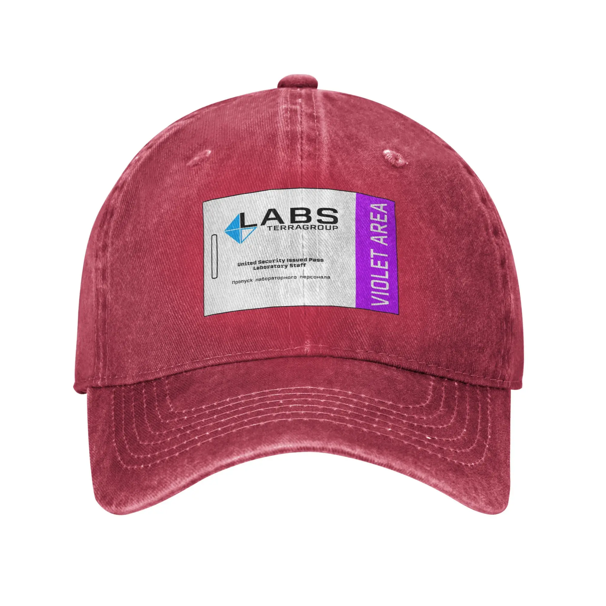 Escape From Tarkov Labs keycard Violet Denim Fabric Cap Casual Baseball Caps Adjustable Hat Summer Unisex Baseball Hats