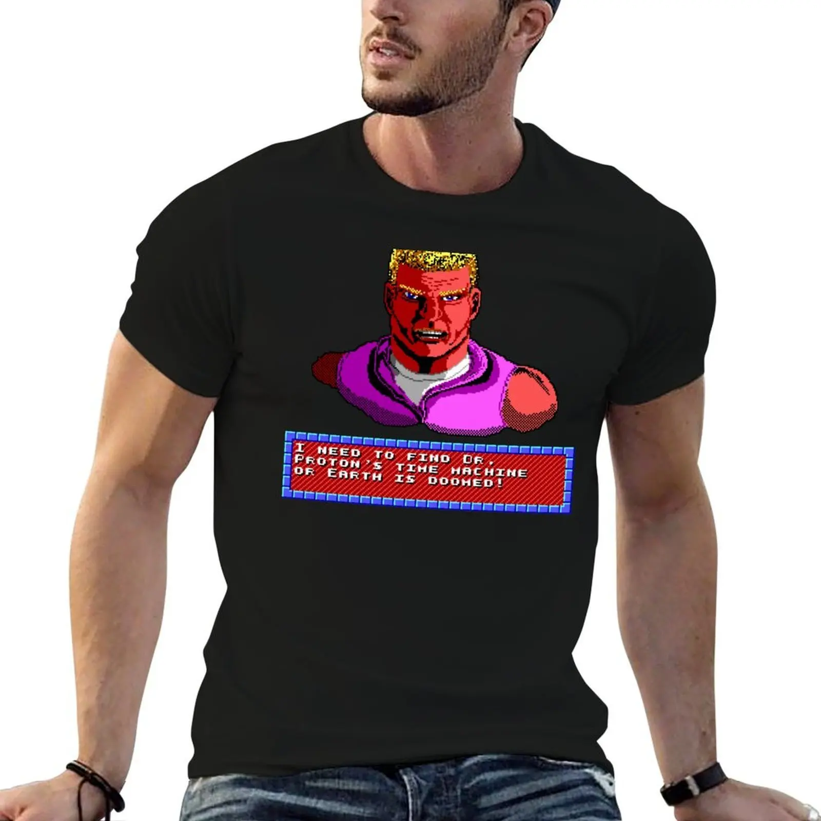 

Duke Nukem Retro Pixel DOS game fan shirt T-Shirt printed t shirts for man t shirt for man t shirt man plain T-Shirt