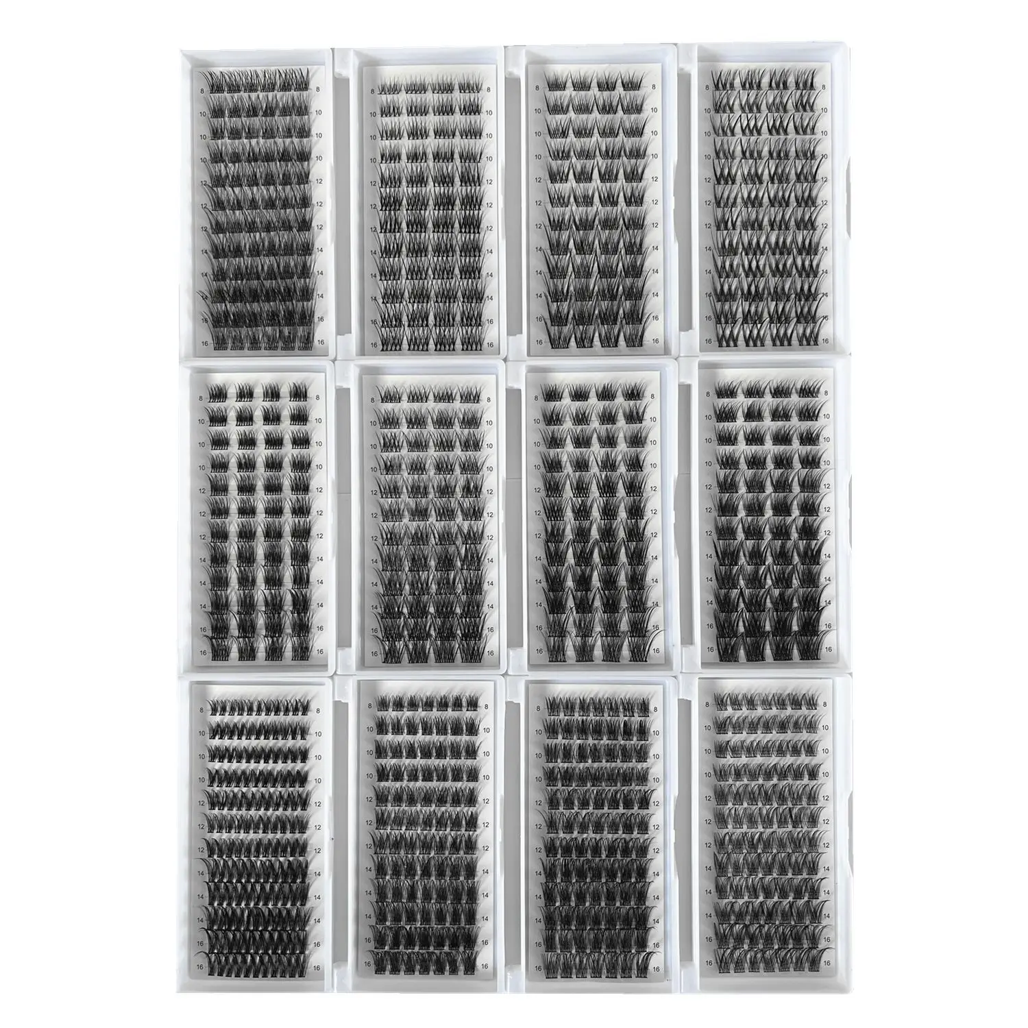 Single Cluster Factory Wholesale Natural And Soft Self Grafting Segmented False Eyelashes DIY Eyelash