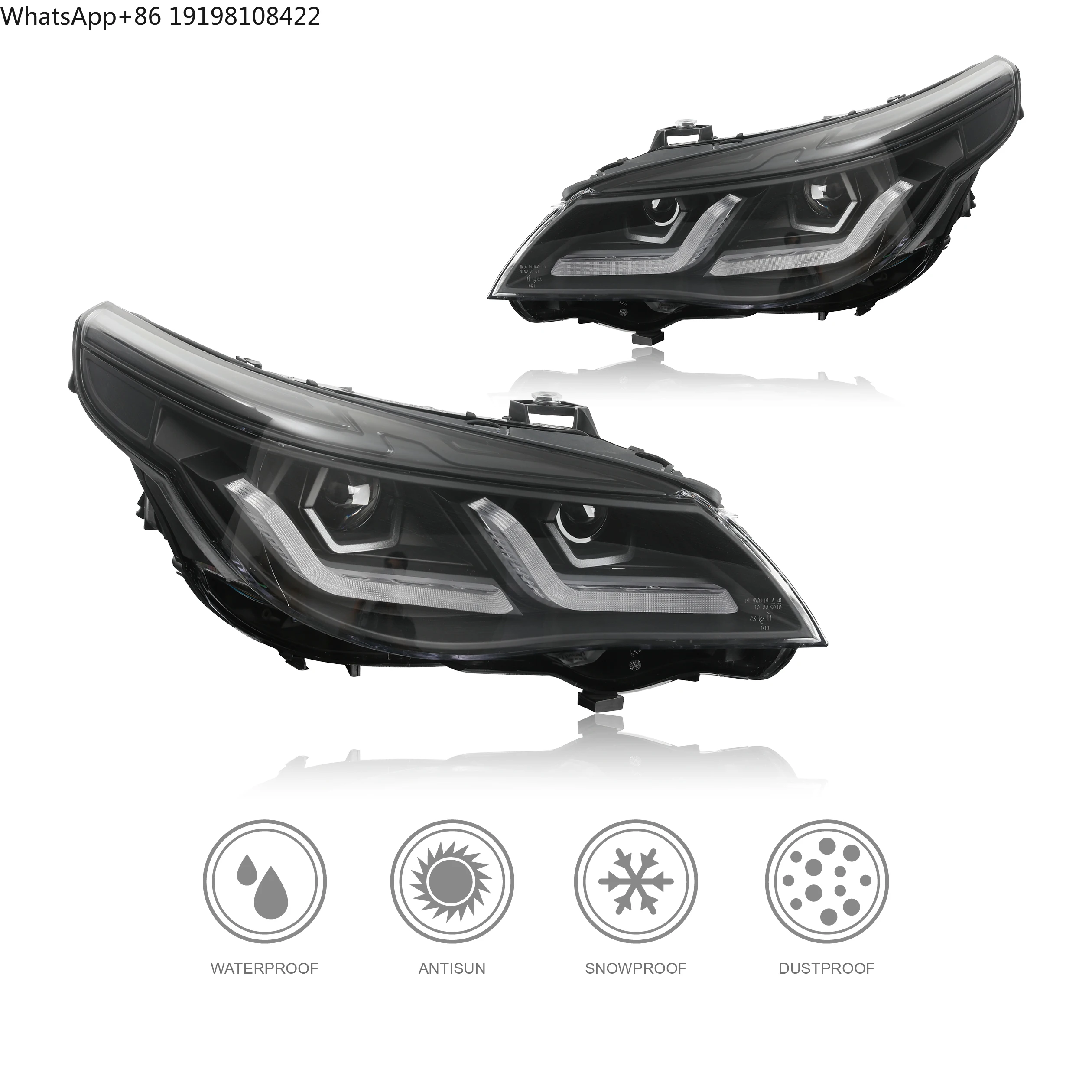 For BMW E60 Custom LED Headlights Modified for 5th Generation for BMW 5 Series Model