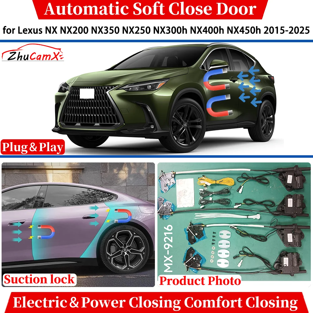 

for Lexus NX NX200 NX350 NX250 NX300h NX400h NX450h 2015-2025 Car Automatic Soft Close Door Electric Power Closing Suction lock