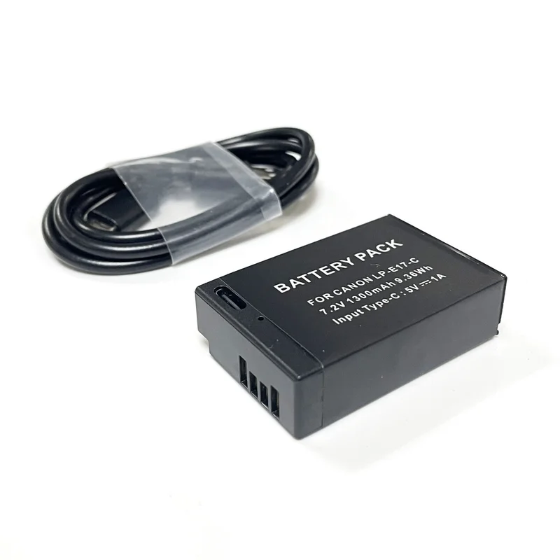 LP-E17 Camera Battery Suitable for Canon 750d m6 200d Digital SLR camera Type-C Direct charging