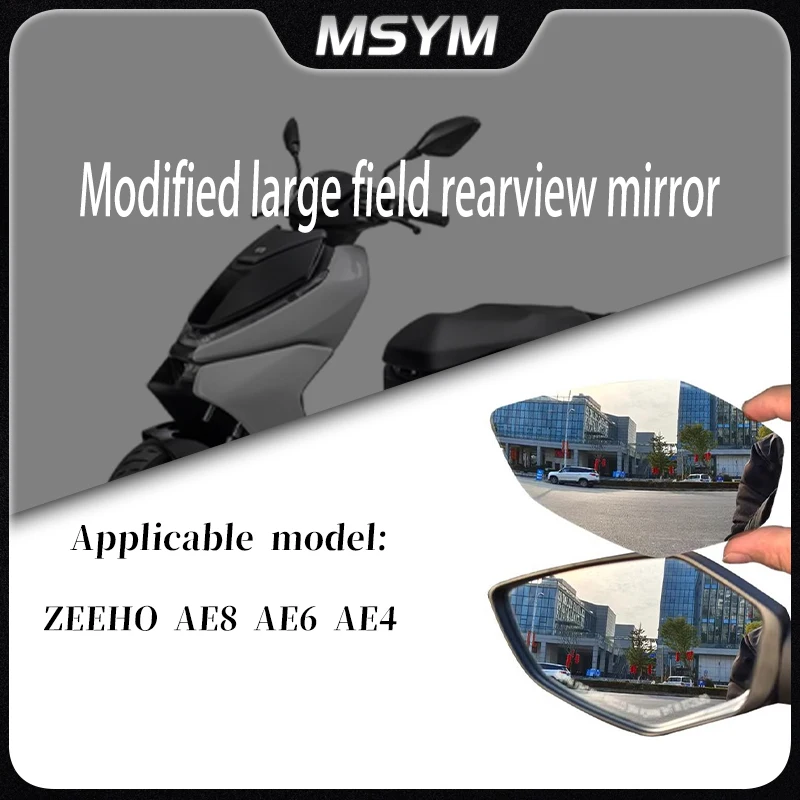 

Motorcycle Accessories Convex Mirror Increase Rearview Mirrors Side Mirror View Vision Lens For ZEEHO AE8 AE6 AE4