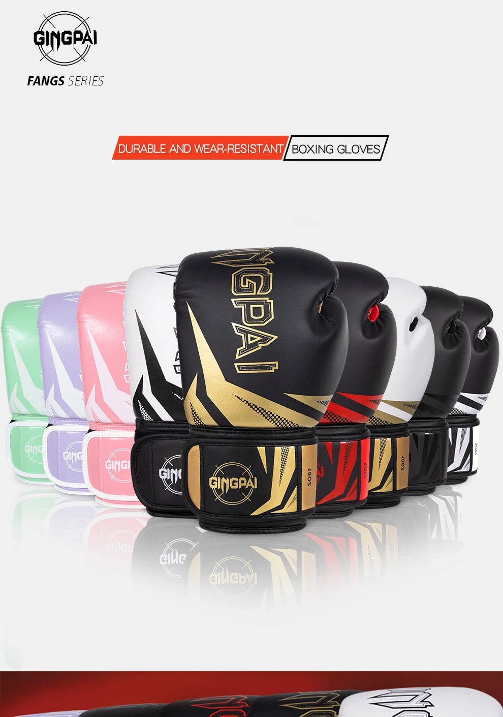 6 8 10 12 14 16oz Boxhandschuhe Professionelle Muay Thai Guantes De Boxeo Free Fight MMA Sandsack Trainingshandschuh für Männer Frauen – Detail 3